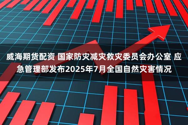威海期货配资 国家防灾减灾救灾委员会办公室 应急管理部发布2025年7月全国自然灾害情况